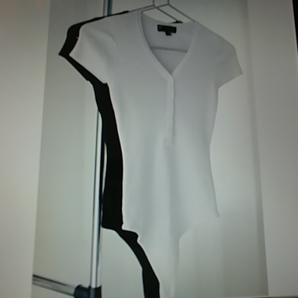 Black Ribbed Bodysuit - Picture 3 of 3